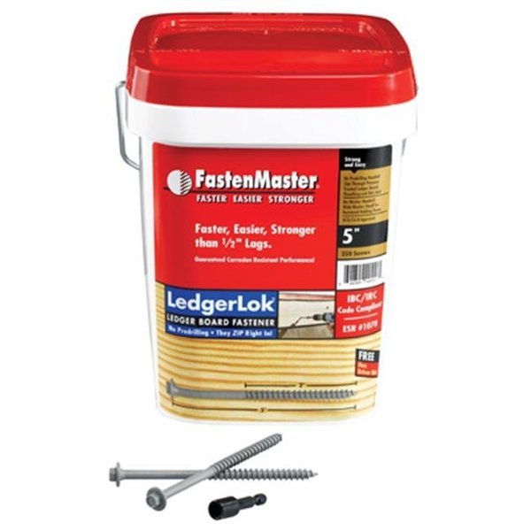Fastenmaster FastenMaster FMLL005B-250 5 in. Ledgerlok Screw; Pack - 250 176390